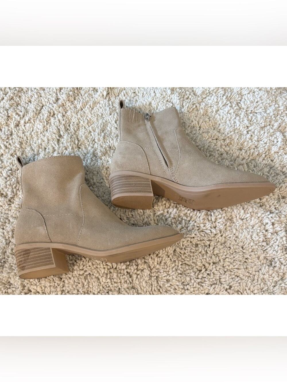 Dolce Vita Tan Suede Leather Bryson Boots Size 6.5